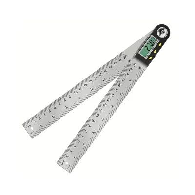 Factory Wholesale Stainless Steel Metal Rulers 200/300/500 mm Angle Ruler 360°  Universal Digital Angle Protractor Angle Finders