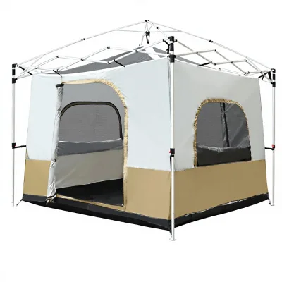 REDCAMP Canopy Camping Tent-Inner Tent (Frame/Top Not Included) | 150D Oxford Fabric 3 Season 114x114 Inches Mesh Window