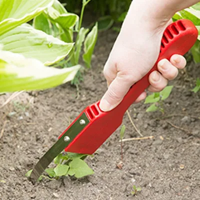 Plastic Handle Hand Weeder Stainless Steel Blade Weed Puller Manual Garden Weed Remover Weeding Tool for Lawn Yard Planting