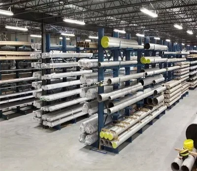 Industrial Plant Storage Rack Shelves Pipe Fittings for PVC Pipe Storage