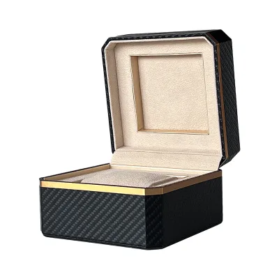 Custom Logo Luxury PU Leather Watch Display Case Luxury Gift Watch Box for Premium Storage Packaging & Printing