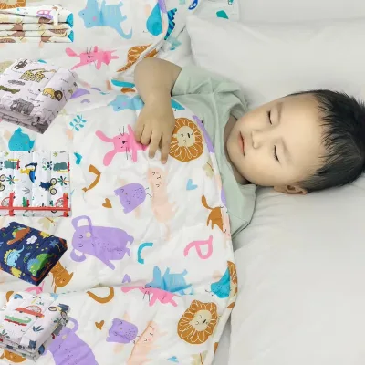 Reversible Heavy 100% Cotton Throw 5 Lbs Weighted Blanket for Kids for Children Between 30-50 Lbs, 36x48 Inch,