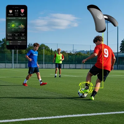 Ergonomic Ankle Worn Smart Soccer Analyzer Comfortable Training Equipment