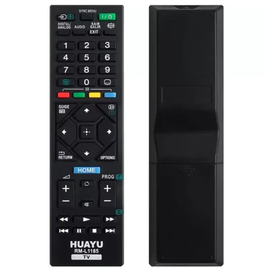 HUAYU RM-L1185 Fixed Code LED Touch Control 46 Buttons Smart LCD TV Remote for Kdl-32R42a0A Kdl-40R470A Kdl-46R470A