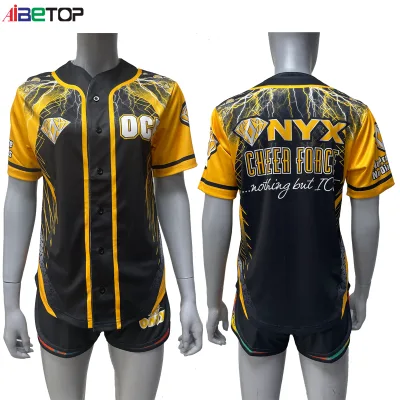 Factory Direct Unisex Softball Shirt Baseball & Softball Wear Baseball Custom Jersey Shirt Softball Korean Baseball Jerseys