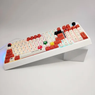 USB C Wired RGB Backlit Switch Hotswap Full Size Mechanical Keyboard With Knob for Office mac  Gaming