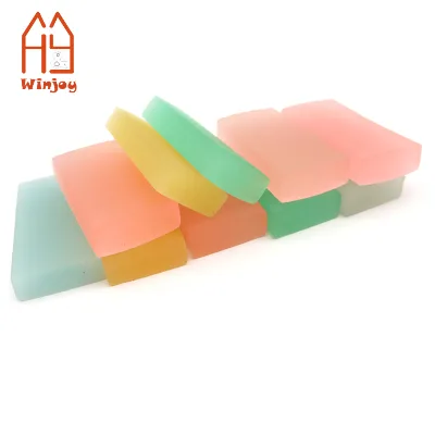 Square Jelly Eraser Transparent Color PVC Children's Eraser Factory Imitation Candy Plastic Eraser for School and Office Gift