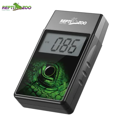 REPTIZOO Custom Logo LCD Display PRO UVB Index Meter Handheld UVB Detector Battery Powered Eco-Friendly Accurate for Reptile