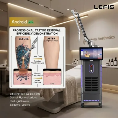 Picosecond Laser Machine 1064nm 532nm 650nm Pico Tattoo Removal Face Feet Hands CE Certified