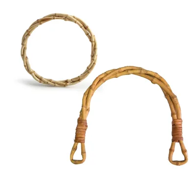 3-Strand Twist Bamboo Handle - Natural Bamboo Replacement Handle for DIY Handbag Making, Craft Projects
