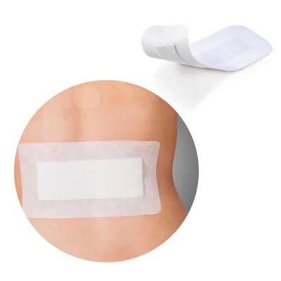 CE Hypoallergenic Sterile Medical Surgical Adhesive Non Woven Wound Dressing With Absorbent Pad