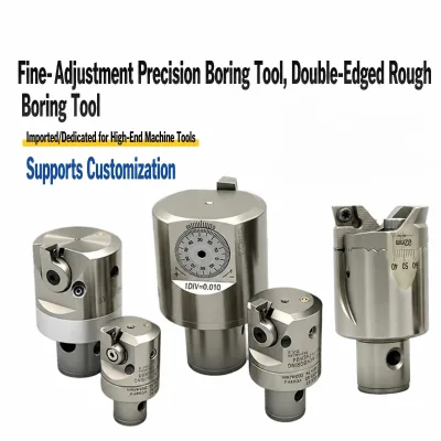 High Precision Fine Boring Tool Double-Edged Rough Boring Head Bridge-Type Adjustable Serrations for CNC