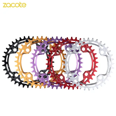 Road Mountain Bike Single-Speed Crankset Conversion 104BCD Positive/negative Tooth Chainring 32T/34T/36T/38T Precision Machined