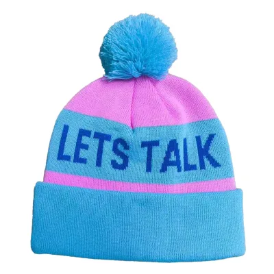 Custom Logo Winter Beanie Jacquard Hat Men Women Baby Kids Children Toddler Toque Hats Embroidery Knitted Hat