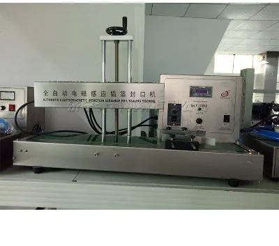 Bottle Induction Sealer , Aluminium Continuous Induction Sealer Fully Automatic Electromagnetic Induction Sealing Machine