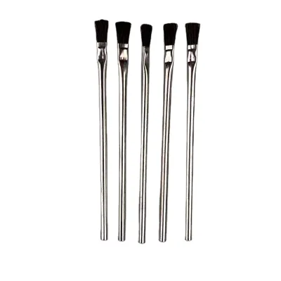 36 Pieces Set Acid Brushes Tinplated Handle Black Bristle Paint Brush Set
