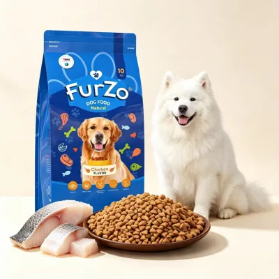 Natural Cod Flavor Dry Dog Food 10KG High Protein Complete Nutrition All Breed Adult Puppy Dog Food Wholesale Customizable
