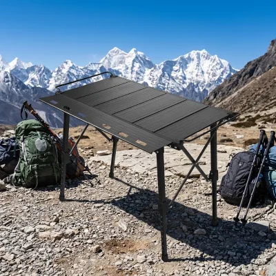 Hitree 2026 Custom IGT Camping Table OEM ODM Available Foldable Iron Kitchen Gym Portable Waterproof Outdoor Warehouse Hotel