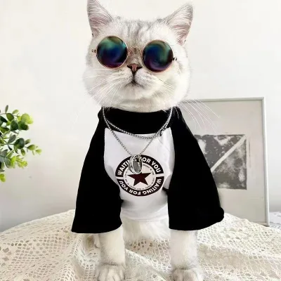 Dog Clothes Summer Thin Trendy Brand Anti Shedding Cat Clothes Teddy Dog Clothes