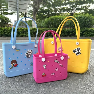 Latest Large Capacity Waterproof Eva Beach Bag DIY Accessory Bag Ins Style Fashion and Suitable for Carrying Beach Tote Bag