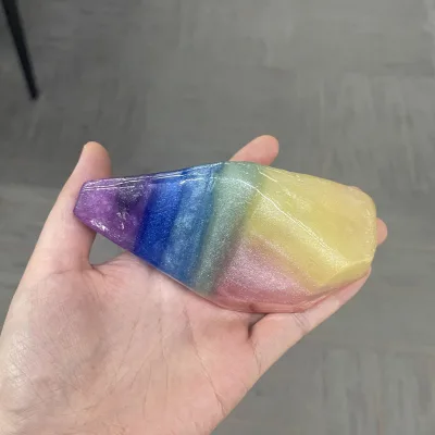 C&H Handmade Natural Crystal Chakra Rose Soap Bar