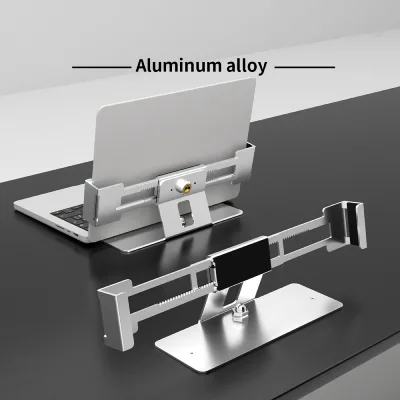 Aluminum Alloy Key Control Security Anti-Theft Laptop Stand Custom Branding New Design for Exhibition or Presentation in Public