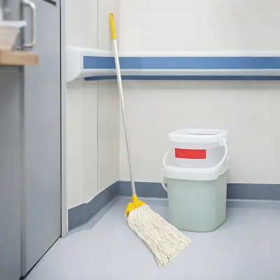 Cotton Mop Long Handle Lightweight Automatic Four-Side Wringing Super Absorbent 80-90% Dehydration Rate 500-700ml Capacity