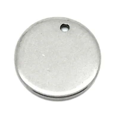 Metal Round Blank Tag With Custom Logo for Pet Tag