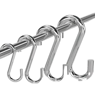 304 Stainless Steel S-shaped Hook Convenient Steel Wire Rope Chain Hook with Plain Finish for Mining Applications