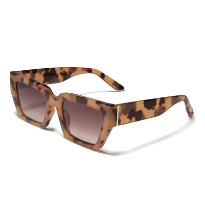 Outdoor UV400 Custom Logo Womens Men Full Rim Black Thick Frame Classic Sunglass Manufacturer