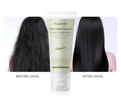 OEM Organic Deep Moisturize Hair Care Cream Repair Hair Mask Treatment Tea Tree Green Tea Nourishing Scalp Hair Conditioner