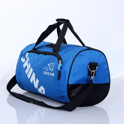 Custom Print Sports Bag Women Travel Bag With Wet Pocket Shoes Compartment Gym Bags