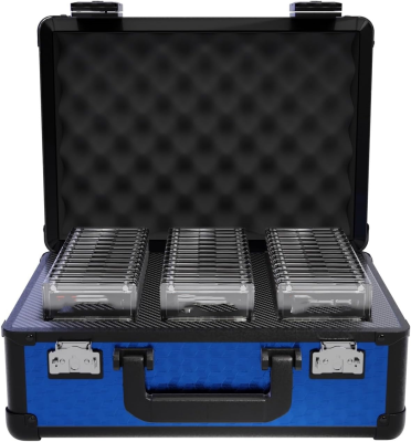 Aluminum Graded Card Case Portable Storage Box with Zipper Closure