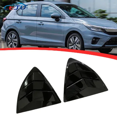 A Pair ABS Car Styling Accessories Window Louver Vent Cover Trim Decoration for Honda City 2021