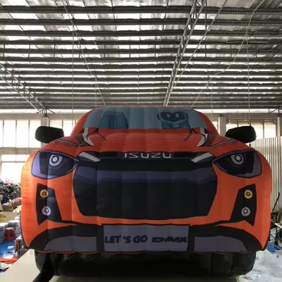 Custom Huge Oxford Cloth Simulation Inflatable Car Model for Commercial Advertising Campaign Display.