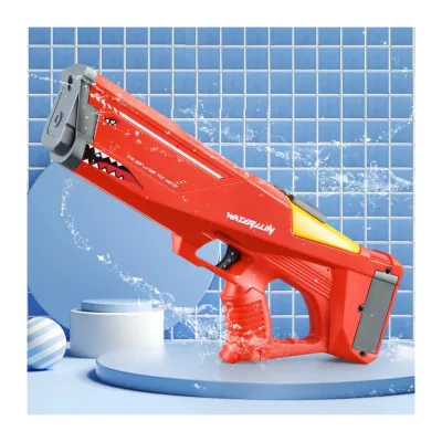 Kids Adults Automatic Water Gun Battery Super Soaker Waterproof Powerful Water Shooting Toys Shark Electric Water Gun