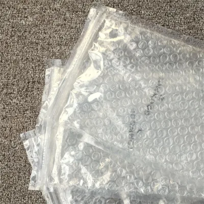 Custom Clear Mail Packaging Pouch Bags Transparent Self Seal Bubble Cushion Wrap Bag