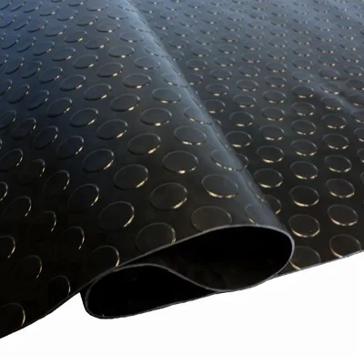 Non slip Round Stud Coin Pattern Rubber Flooring