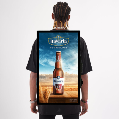Portable Customized 27 Inch With New Media Street Marketing Video