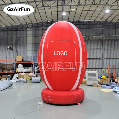 Custom Commercial Portable Multi-Color Inflatable Rugby Model with Built-In Fan and Easy Setup for Event Promotion