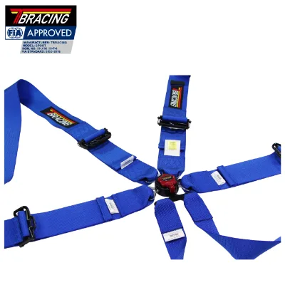 Fia 6 Point Racing for Rally Bucket Webbing Fabric Harness Seat Belt Car