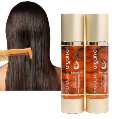 Oem Private Label Professional Organic Herbal Keratin Nourishing Moisturizer Leave-in Morocco Argan Oil Hair Serum