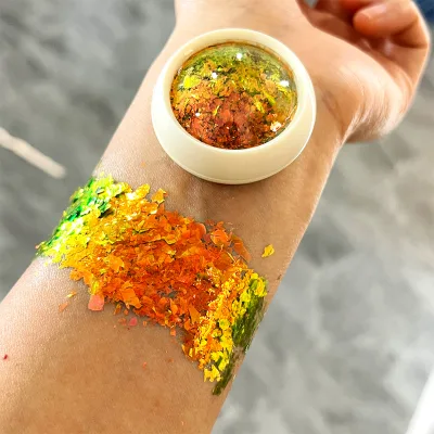 Cameleon Flake Chameleon Color Shift Mica Powder for Nails-High-Performance Super Chameleon Flake, Bulk Craft Flake Pigment