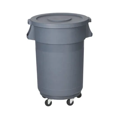 Plastic Trash Garbage Bin Cans 168 Liter Waste Rubbish Trash Bin With Wheels and Pedal