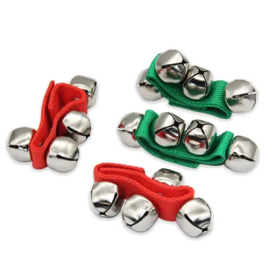 Wrist Bells Hand Bell Musical Instrument Shaker Musical Hand Wrist Bells Different Colors Musical Instruments for Kids