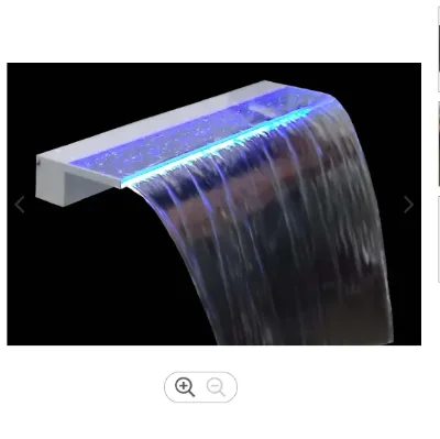 Addressable 300mm Pool Waterfall Led Faucet Waterfall Strips with 25mm Lip Back for Swimming Pool