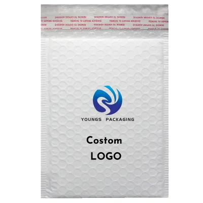 100% 4x8 White Gray Black Recyclable Holigraphic Custom Eco Friendly Biodegradable Padded Compostable Bubble Mailer Mailing Bag