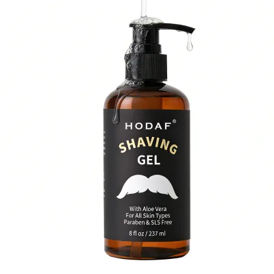 2026 New Arrival Customizable Hyaluronic Acid Transparent Shaving Gel Men's Shave for Sensitive Skin