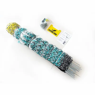 Electric Livestock Netting with Double Barbed Poles, Suitable for Pigs, Cows, Sheep