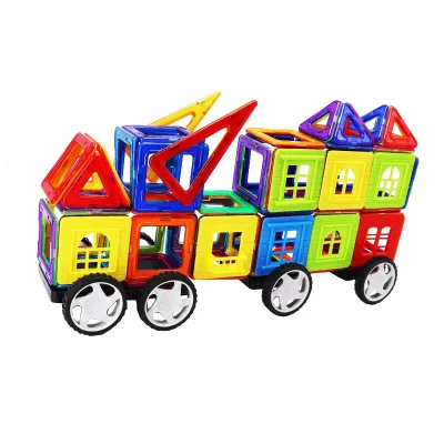 60PCS Hand Pull Hollow Magnetic Blocks Pure Lift Build Hollow Model Kids Toy